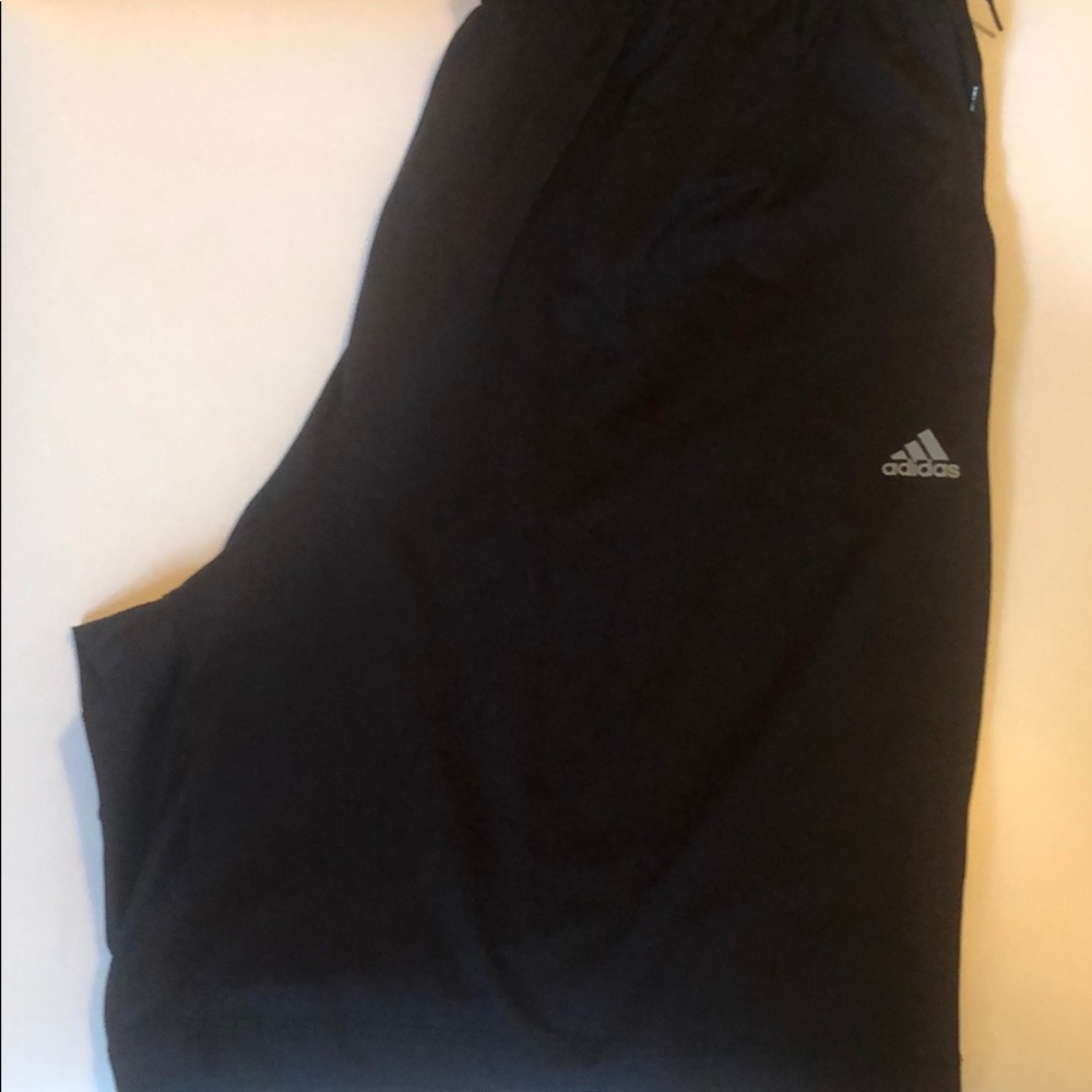 Black and grey Adidas Athletic shorts